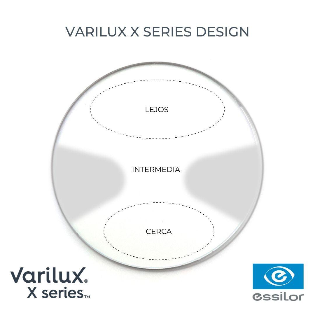 VARILUX X SERIES - XCLUSIVE + Crizal Prevencia + Transitions - Opticas Lookout